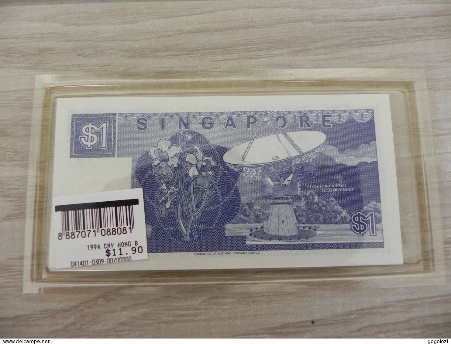 Banknoten: Banknote Singapur 1 Dollar 1994 – Gebraucht aus Biel/Bienne von Gogolozi 1