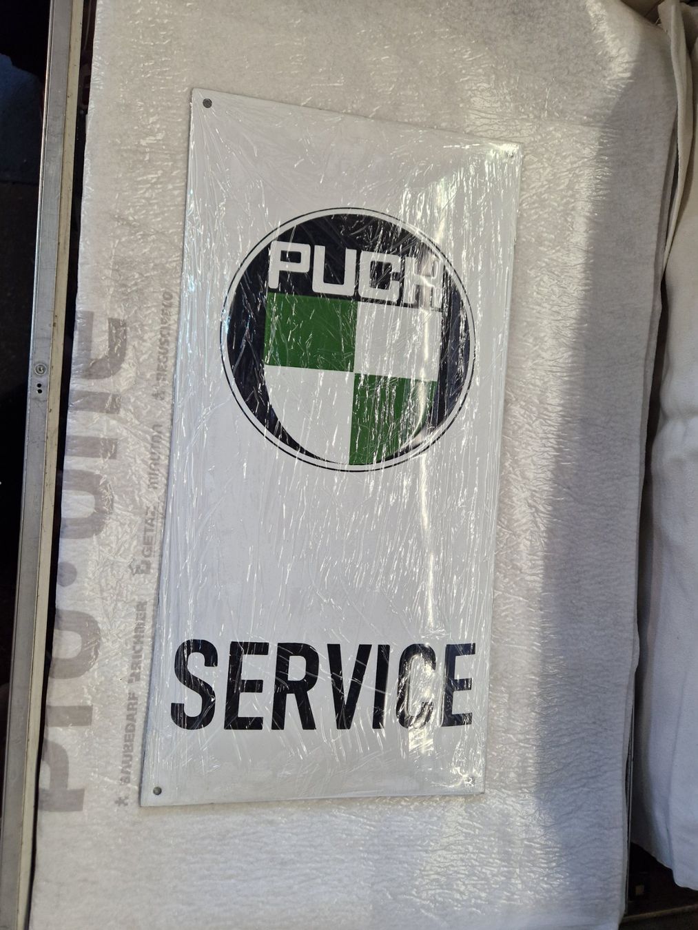 Puch Insegne: Puch Service Emaille Schild – Usato da Wädenswil venduto da tome70 1