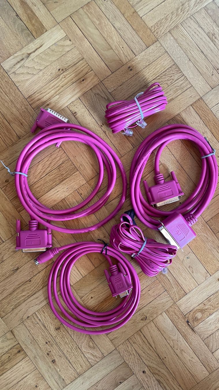 Cavi: Pinke Computer Drucker Modem Kabel diverse Anschlüsse – Nuovo (secondo la descrizione) da Glattfelden venduto da cybermaxx 1