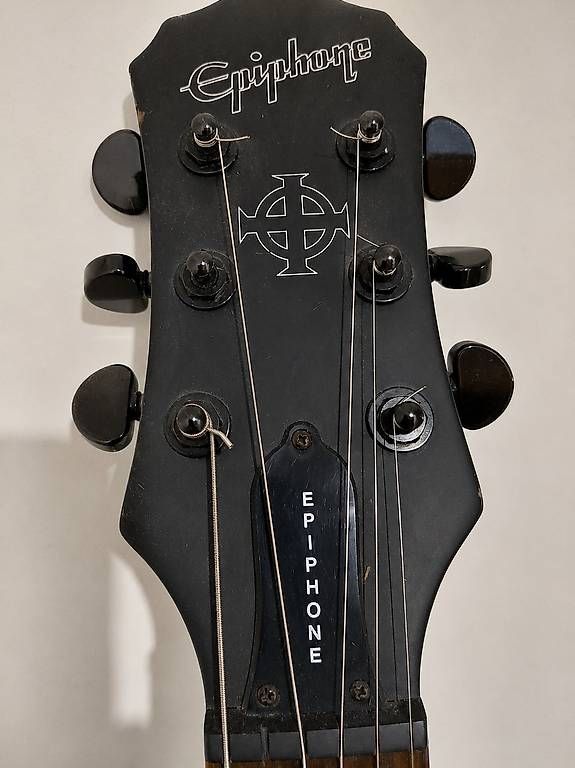 Instruments de musique: Epiphone G400 SG Gothic - Satin Black E Gitarre – D'occasion à Dietikon par Vent-Gary-