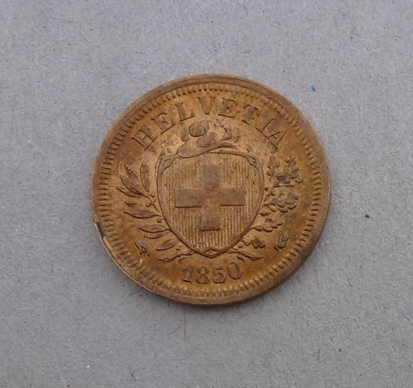 Tutti le monete: ++ 1 Rappen 1850 – Usato da Walkringen venduto da Casablanca777