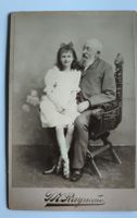 Photographie ancienne grand-père et petite-fille Raynaud