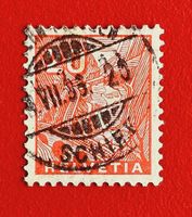 LANDSCHAFT GOTTHARD-BAHN 198 VOLLSTEMPEL SCHIFFSPOST 1936