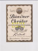 Etikette - Bündner Chrüter (Kindschi, Davos) /bd