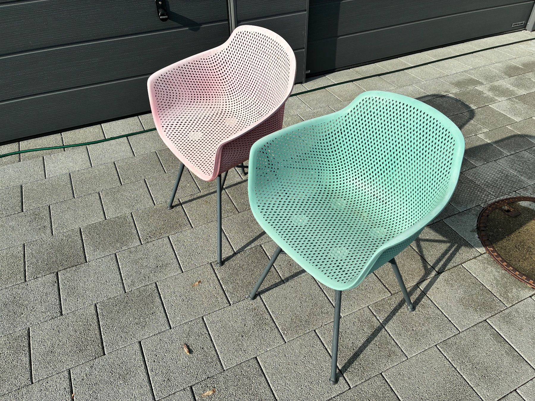 Chaises: Gartenstühle 2er Set pink und mint Vintage – D'occasion à Horw par adler65 6