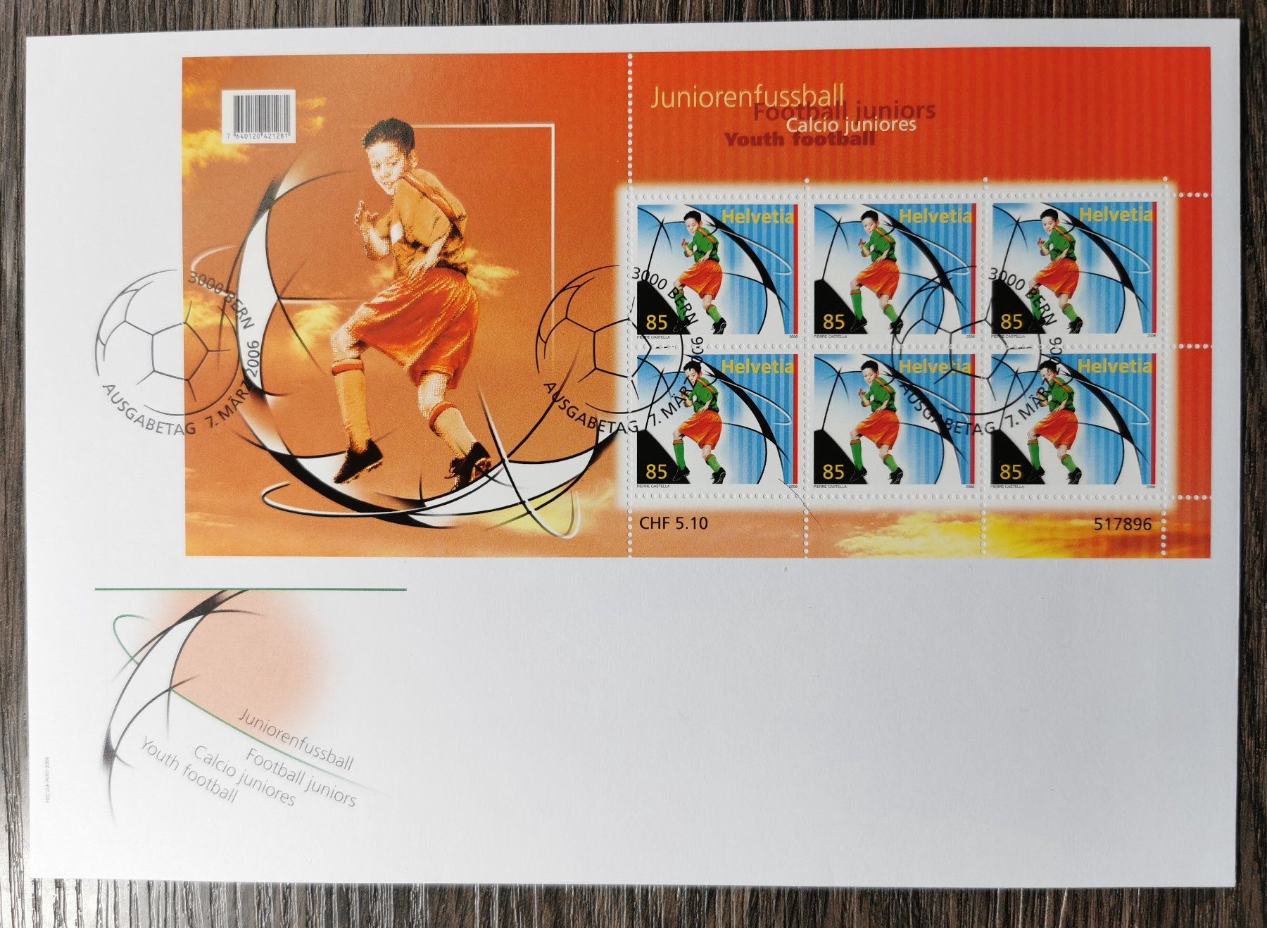 Tutti i francobolli: TR11 Enveloppe + Timbre Suisse 2006 – Usato da Cousset venduto da Patrick_Collections