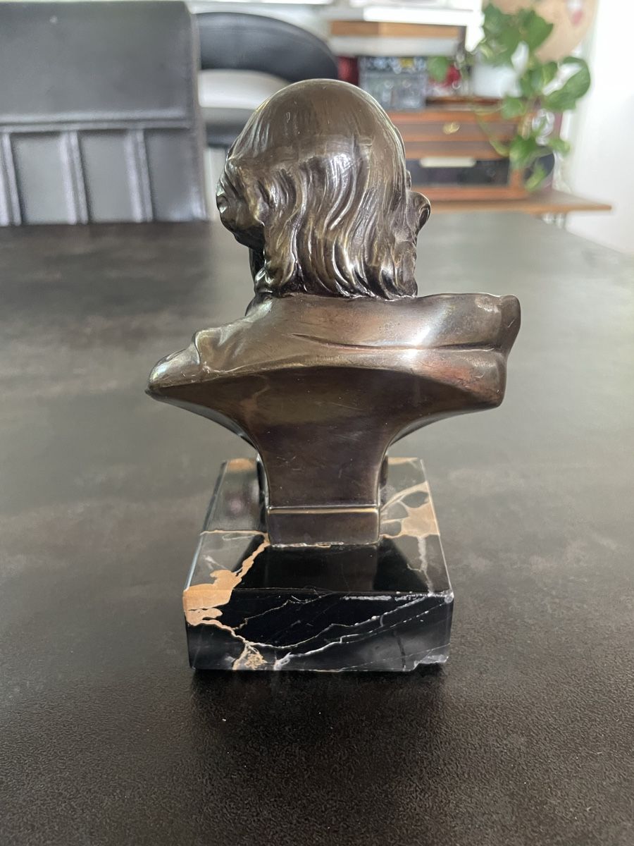 Statuette: Ancien Buste Shakespeare – Usato da Vallamand venduto da Bricbracbroc82 3
