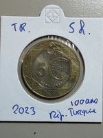 Turquie - 5 lira - 2023 - 100 ans de la Turquie 