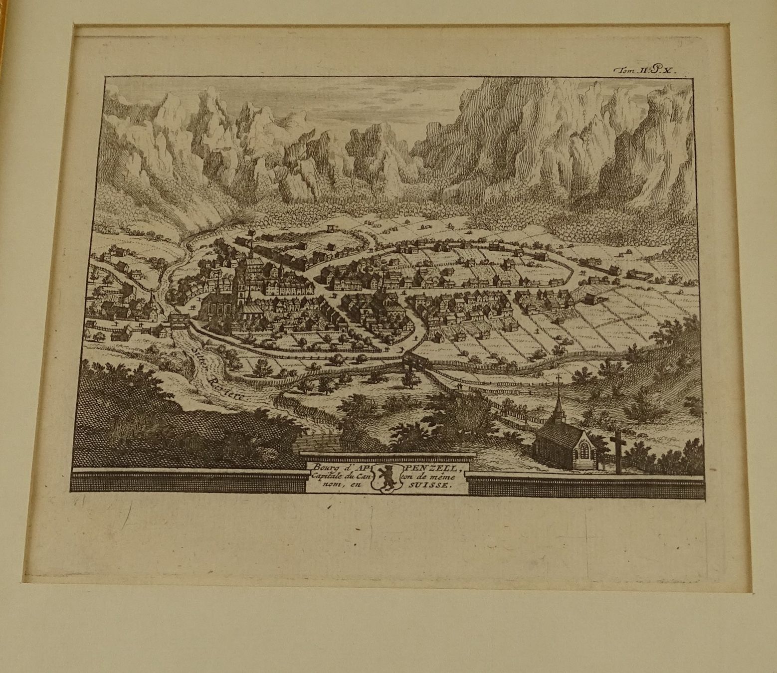 Incisioni: APPENZELL, KUPFERSTICH 1778 – Usato da Grüningen venduto da Kartensammler