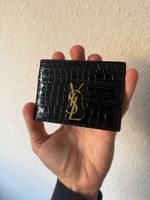 Yves Saint Laurent YSL Card Holder Crocodile Embossed