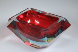 Murano Sommerso Glas Aschenbecher