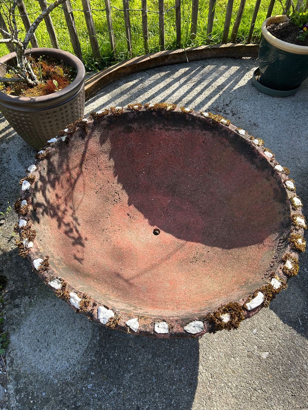 Vasi per fiori: Pflanzenschale / -topf Waschbeton – Usato da Goldau venduto da Taburettli_Brocante 1