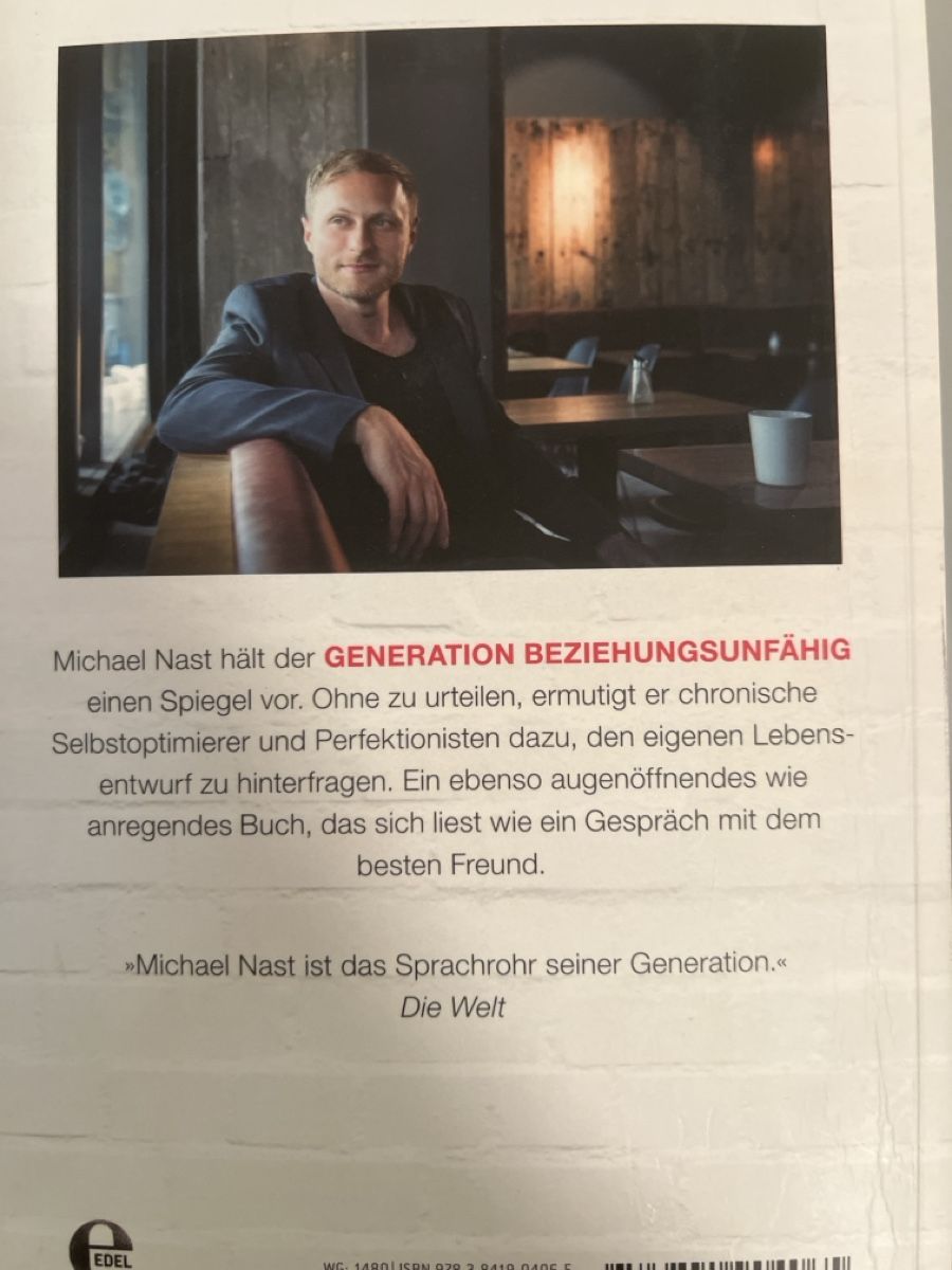 Libri: Michael Nast: Generation Beziehungsunfähig – Usato da Zürich venduto da jeroendy 1