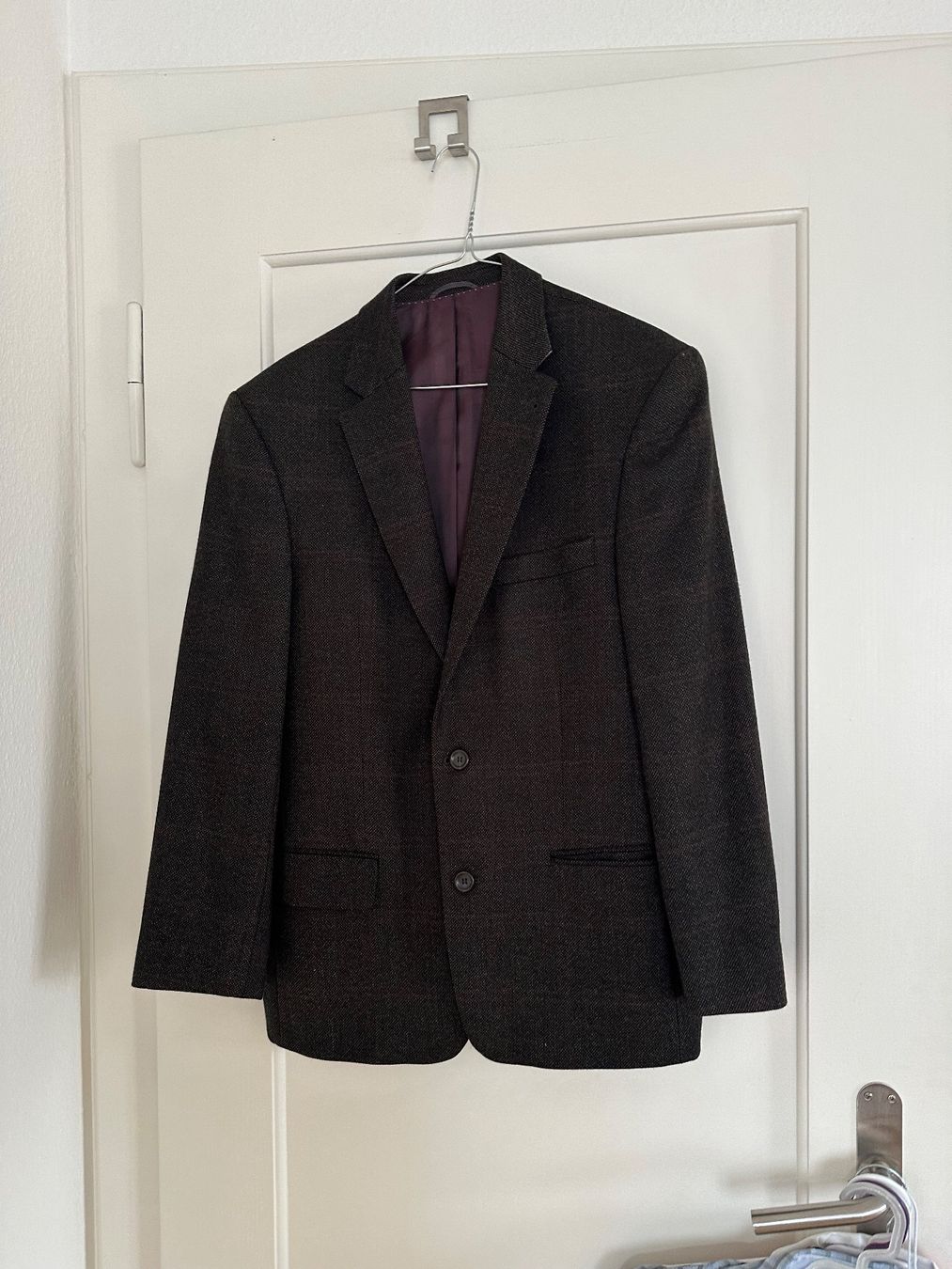 Giacche: Herren Blazer Barutti 48 schwarz/grau/bordeaux – Usato da Rothenburg venduto da wer_g9fd 7