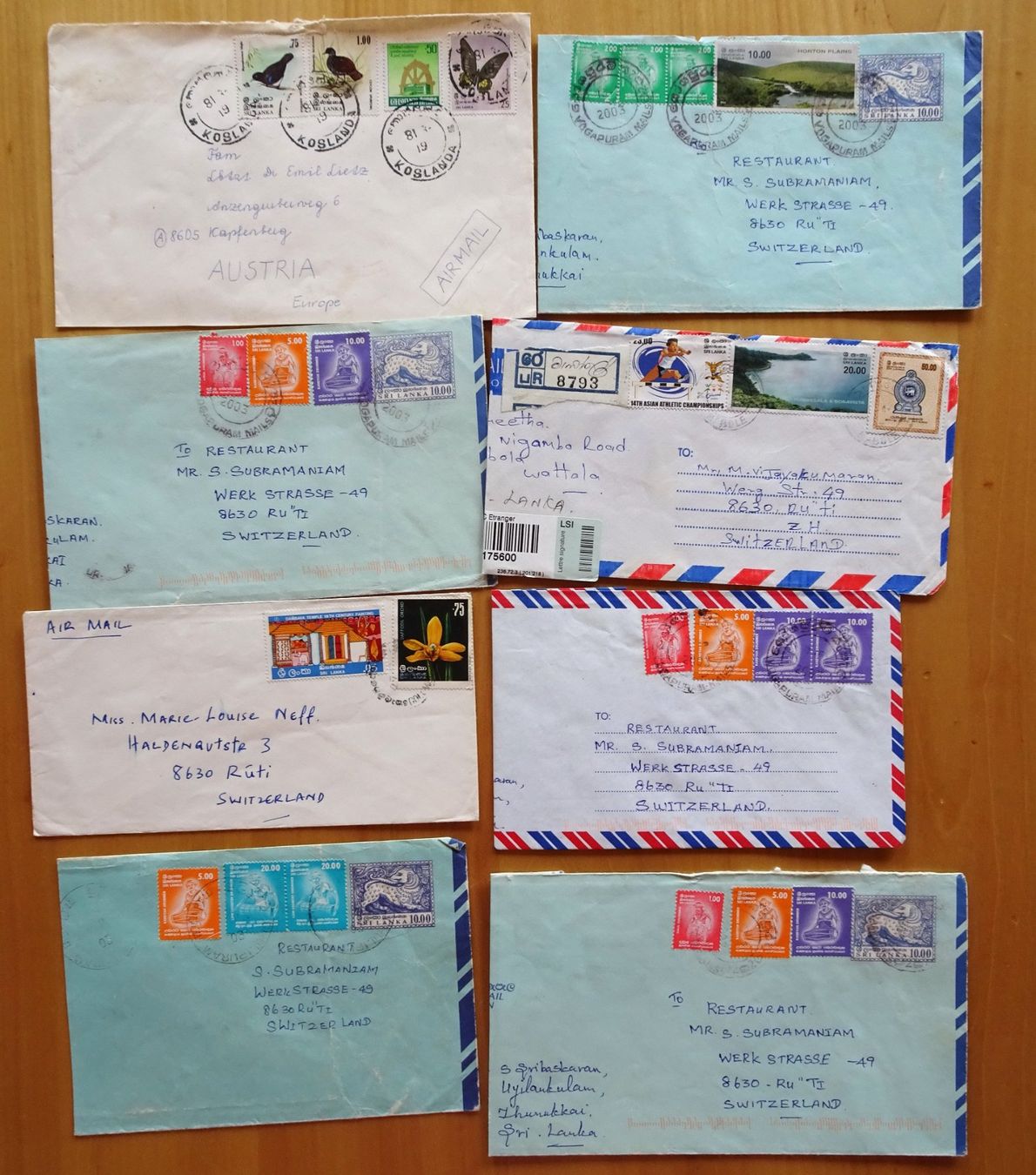Alle Briefmarken: Bedarfsbriefe Sri Lanka – Gebraucht aus Feldbrunnen von MarcusSO