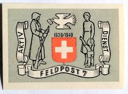 Soldatenmarke 2.WK, Feldpost 7, geschn, Wi FP 6-2