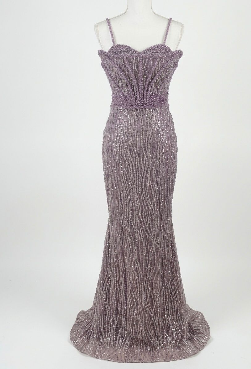 Vestiti: Lila Glitzerndes Abendkleid, Grösse 36-38 – Usato da Stallikon venduto da oez6e