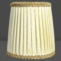 ✨ Eleganter Vintage-Stoffschirm mit Charme 🕯️