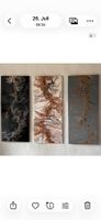 3er Set Acryl Bilder abstrakt fluid art Unikat neu