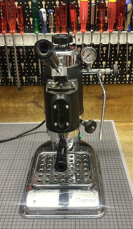 FLUID-O-TECH 131A060F123A150 Pumpenkopf Für La-Cimbali Espressomaschinen – Mit Filter & Bypass, 82mm, Messing, 200 L/h