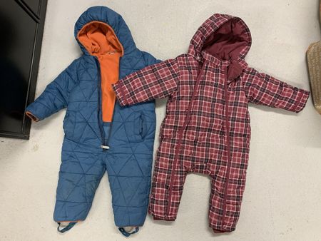 2er Set Winteroverall Skianzug Wintereinteiler Grösse86-92
