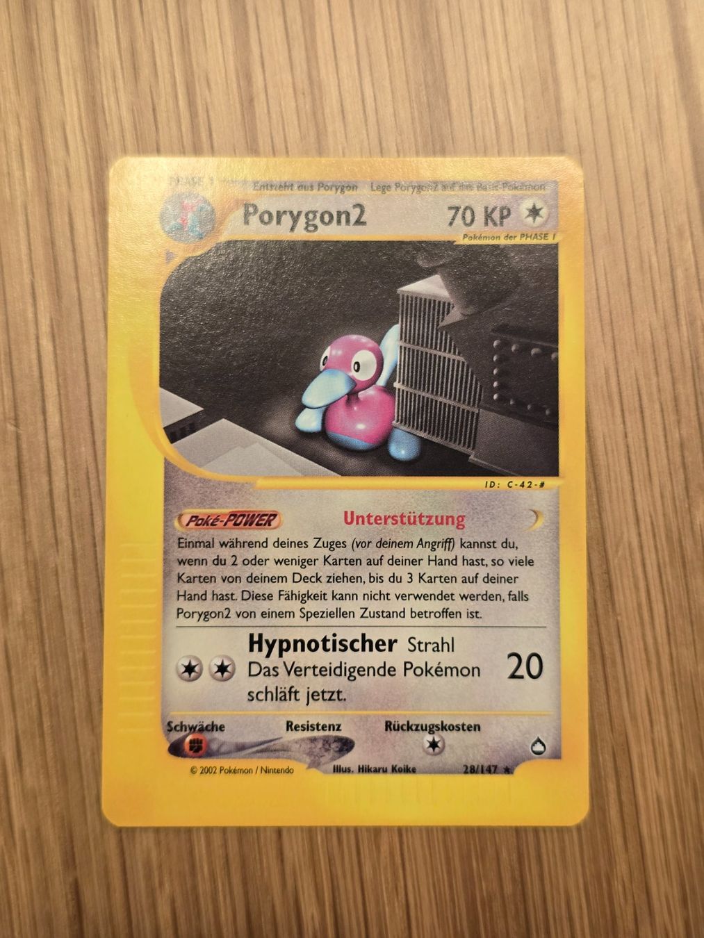 Pokémon Sammelbilder & Trading cards: Pokémon TCG Aquapolis Porygon2 – Neu (gemäss Beschreibung) aus Rotkreuz von Mahkoh