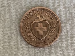 2 centimes/rappen 1875