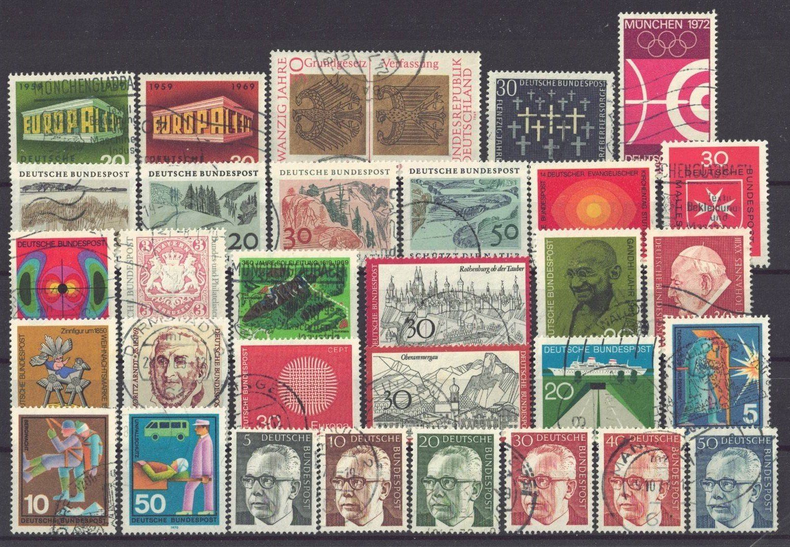 Tutti i francobolli: Bundesrepublik Deutschland 8 Scans – Usato da Courtepin venduto da ema_dy29 2