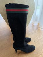 Elegante Gucci Stiefel aus Wildleder, Grösse 38.5