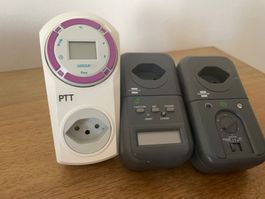 3 Steckdosen-Zeitschaltuhren / Strommessgerät – PTT G