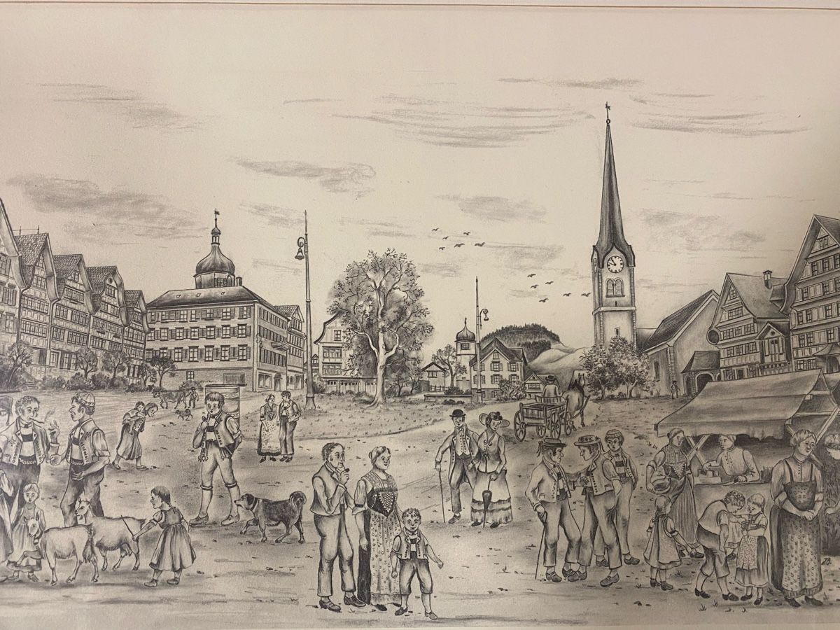Dipinti: JAKOB BINDER CH APPENZELLERBILD 1972 – Usato da St. Gallen venduto da Goldband 6