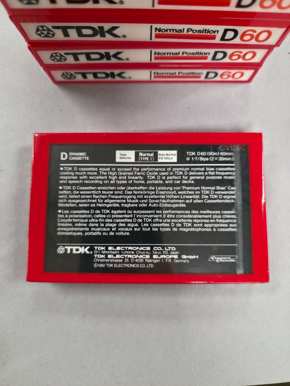 Musicassette: TDK D60 Normal Position Kassette - NOS – Nuovo e nell'imballaggio originale da Dietlikon venduto da litisop 1