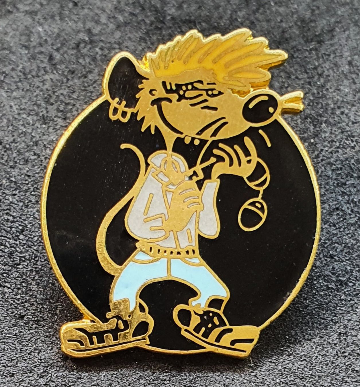 Placchette & Badge: U157 - Pin Coole Ratte mit Handschellen von Genfer Polizei – Usato da Reinach BL venduto da Boston-Verkauf 1