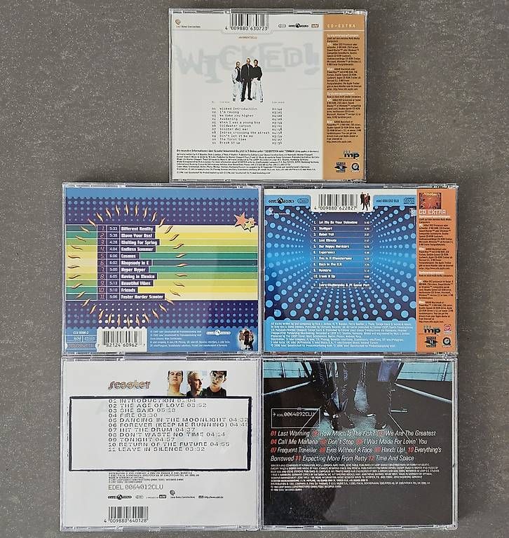 CD: 5 SCOOTER Alben (CDs) – Usato da Muri AG venduto da Sunhill82 1