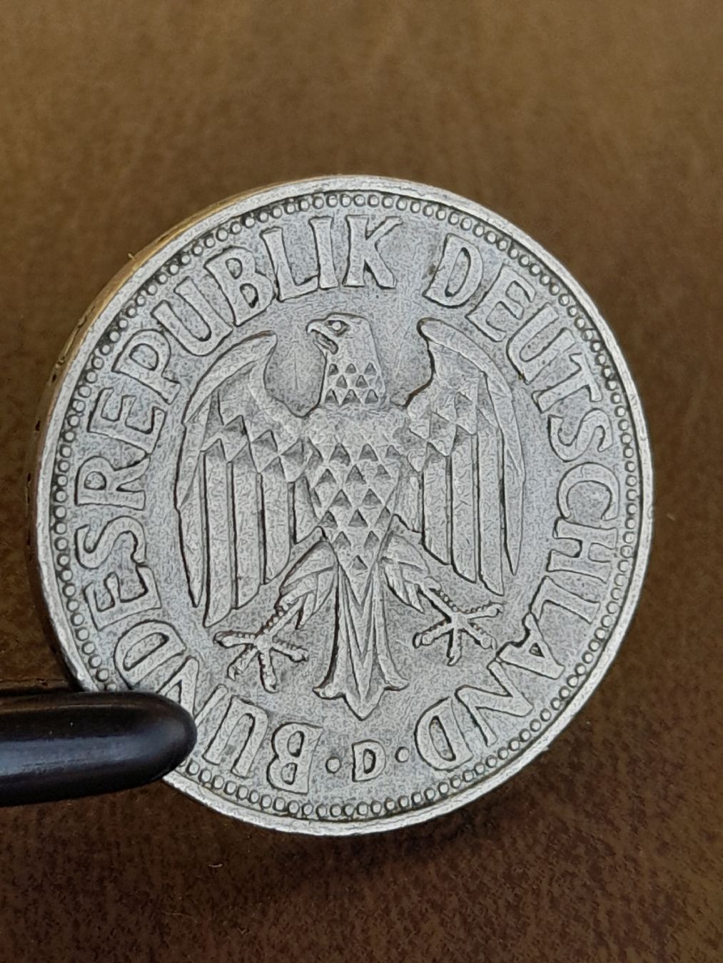 Alle Münzen: 1 Mark 1968 d Deutschland  – Gebraucht aus Basel von Basel_20 6