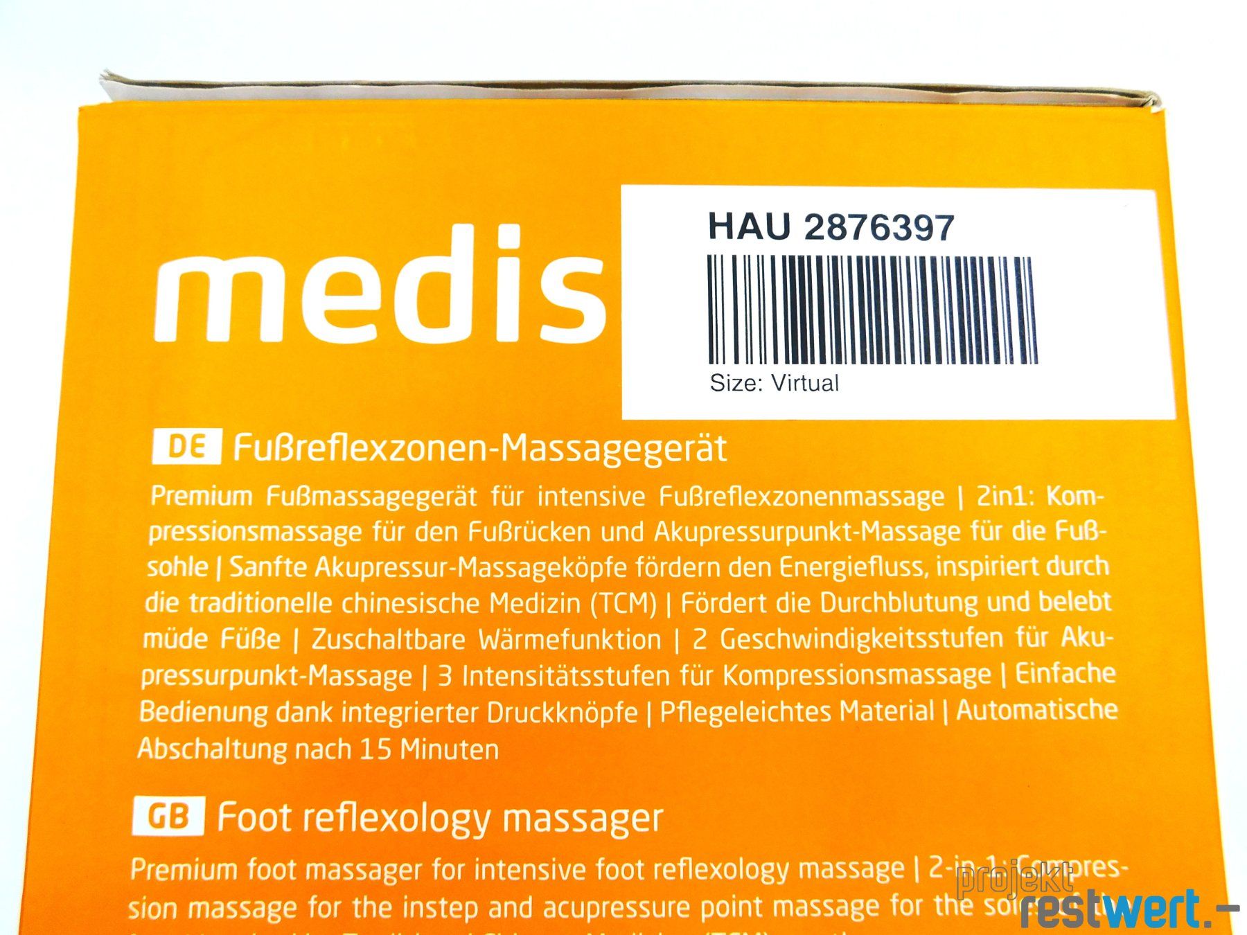 Medisana Dispositivi per massaggi: Fussreflexzonen-Massagegerät von MEDISANA – Nuovo (secondo la descrizione) da Bülach venduto da restwert_buelach 6