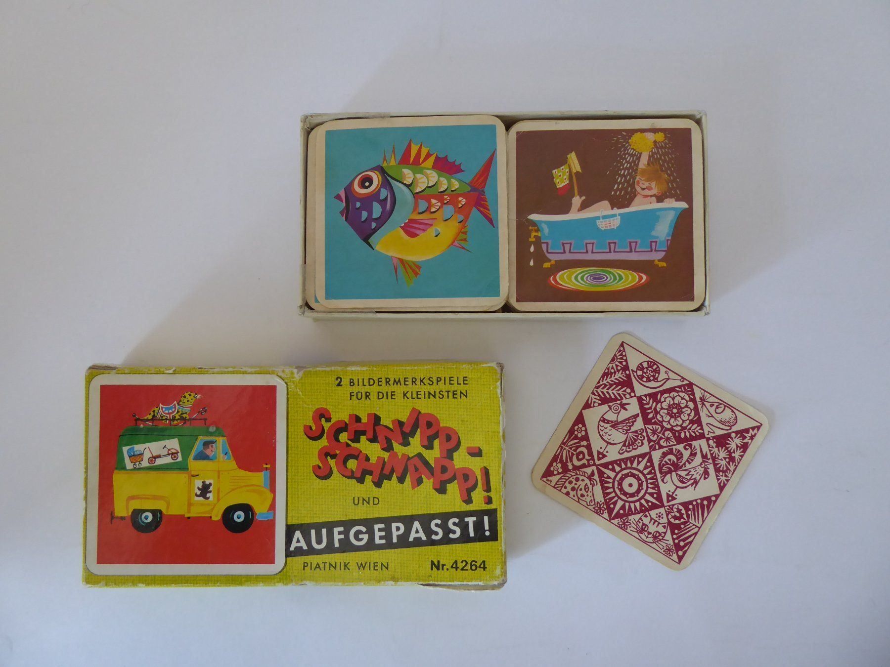 Giochi: Piatnik Spiel Schnipp Schnapp, antik – Usato da Turbenthal venduto da Panau 1