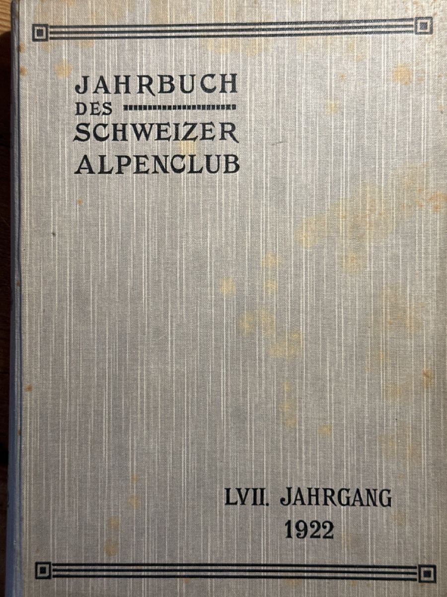 Livres: Spannende Berg Geschichte: SAC 1922 – D'occasion à Berschis par Vild1 1
