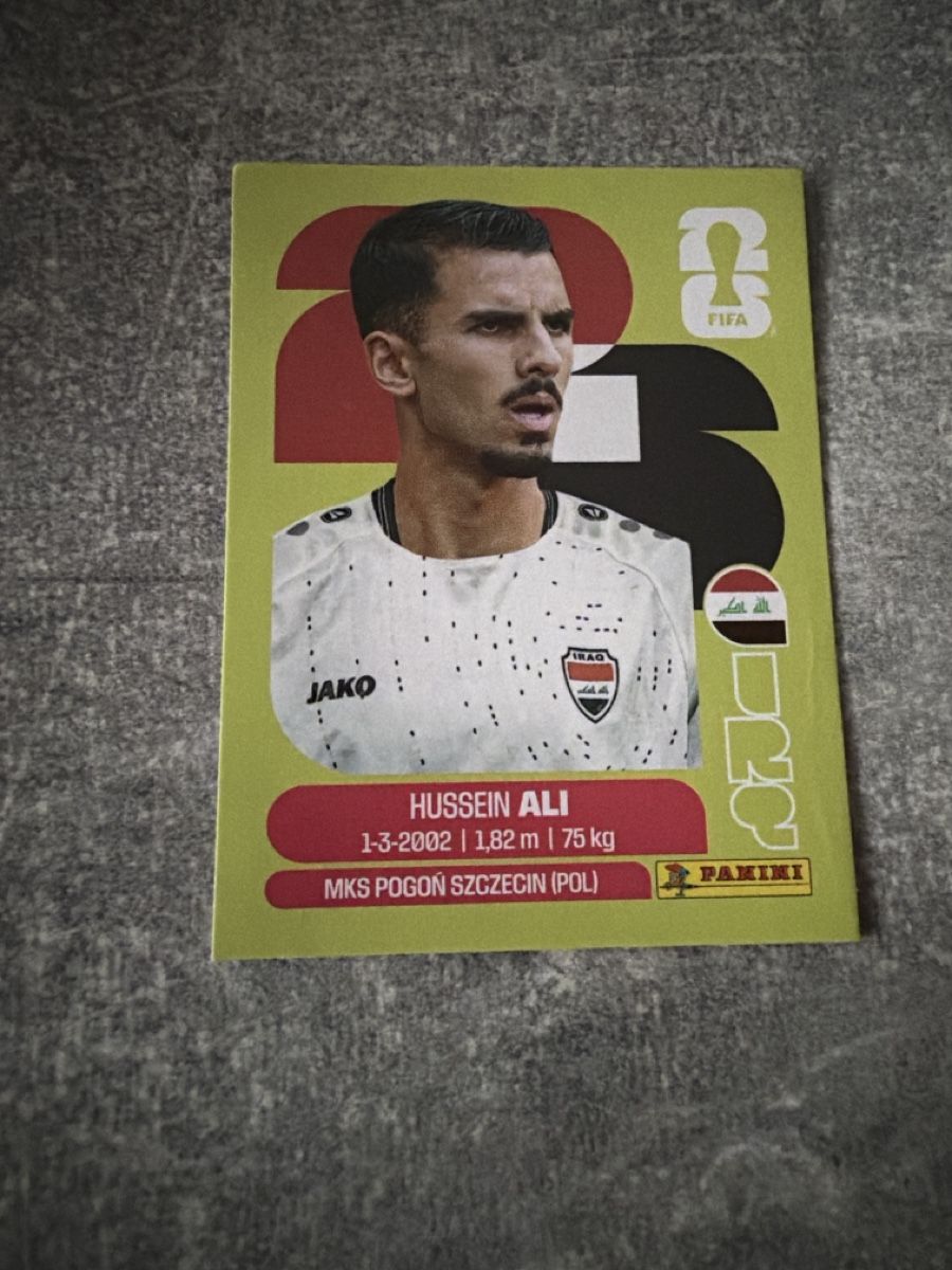 Panini Carte collezionabili: PaniniHussein Ali IRQ4 – Usato da Pfeffingen venduto da Fantasy1971