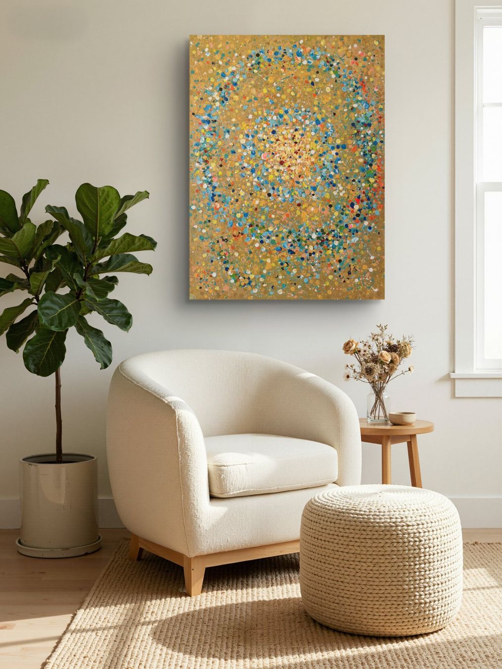 Tableaux: Goldener Ruhepol – Neuf avec emballage d'origine à Heimberg par CBalmerArt 7