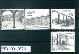 MEXIKO 4 BRIEFMARKEN BAUDENKMÄLER
