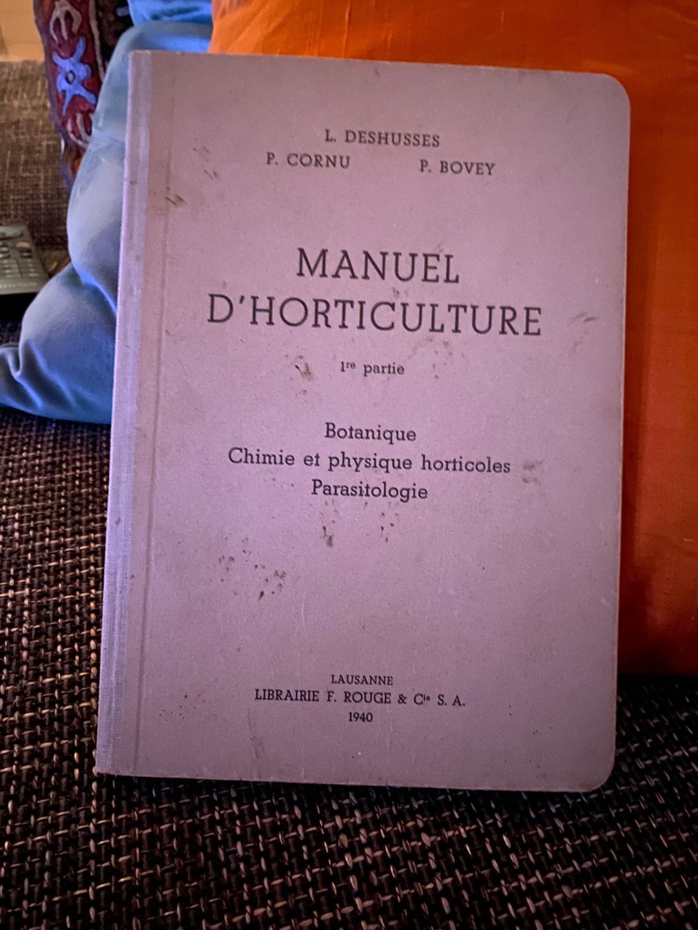 Libri: Manuel d’horticulture – Usato da Estavayer Le Lac venduto da sico1260