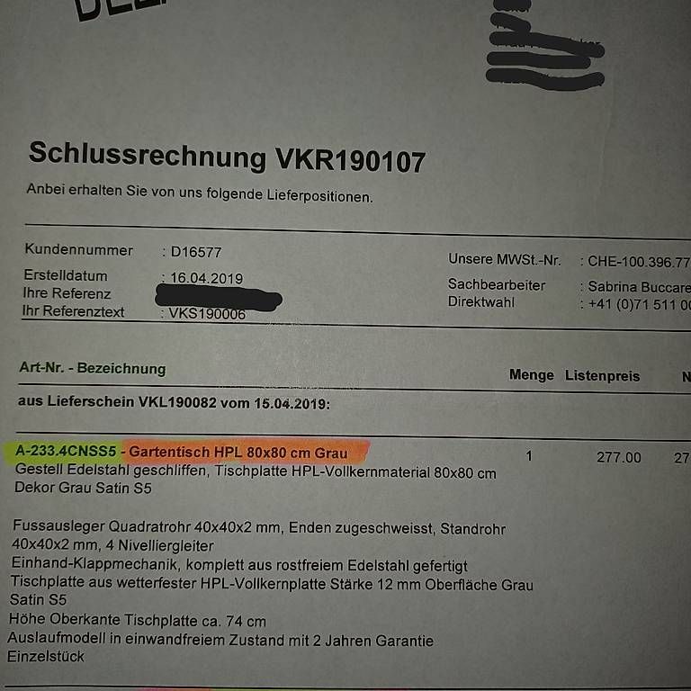 Tische: Tisch / Gartentisch – Gebraucht aus Spiez von sundras 2
