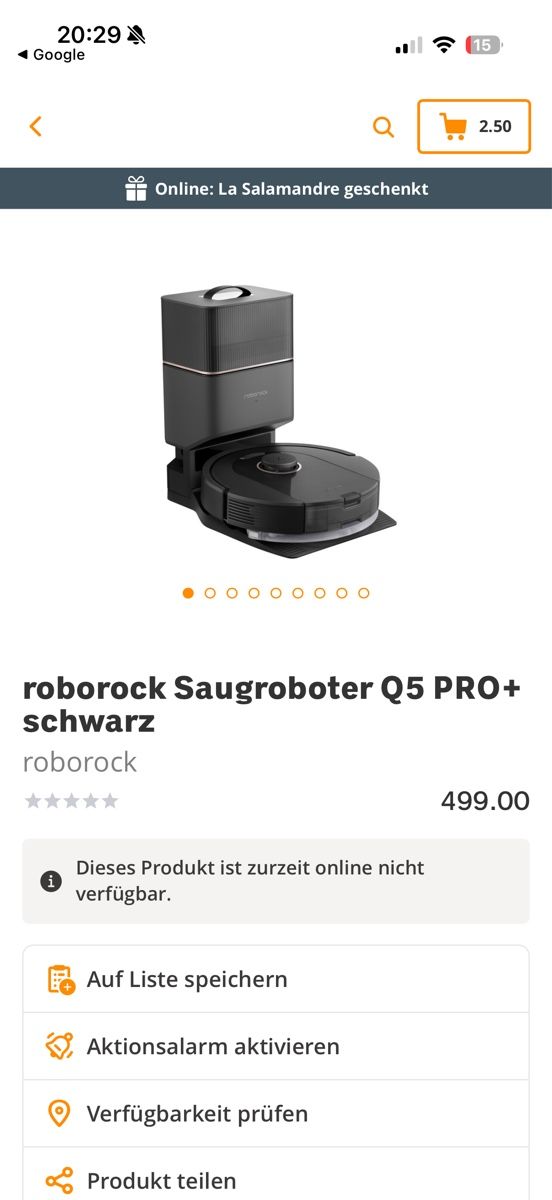 Roborock Aspirapolveri & Accessori: Saugroboter Roborock mit Ladestation – Usato da Ennetbürgen venduto da Geraldine-Celine 1