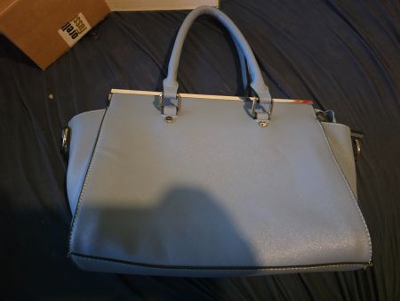 Handtasche hellblau guter Zustand