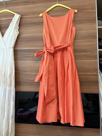 Sommerliches Kleid Orange Gr.M/L von Fox's Mode, top Zustan
