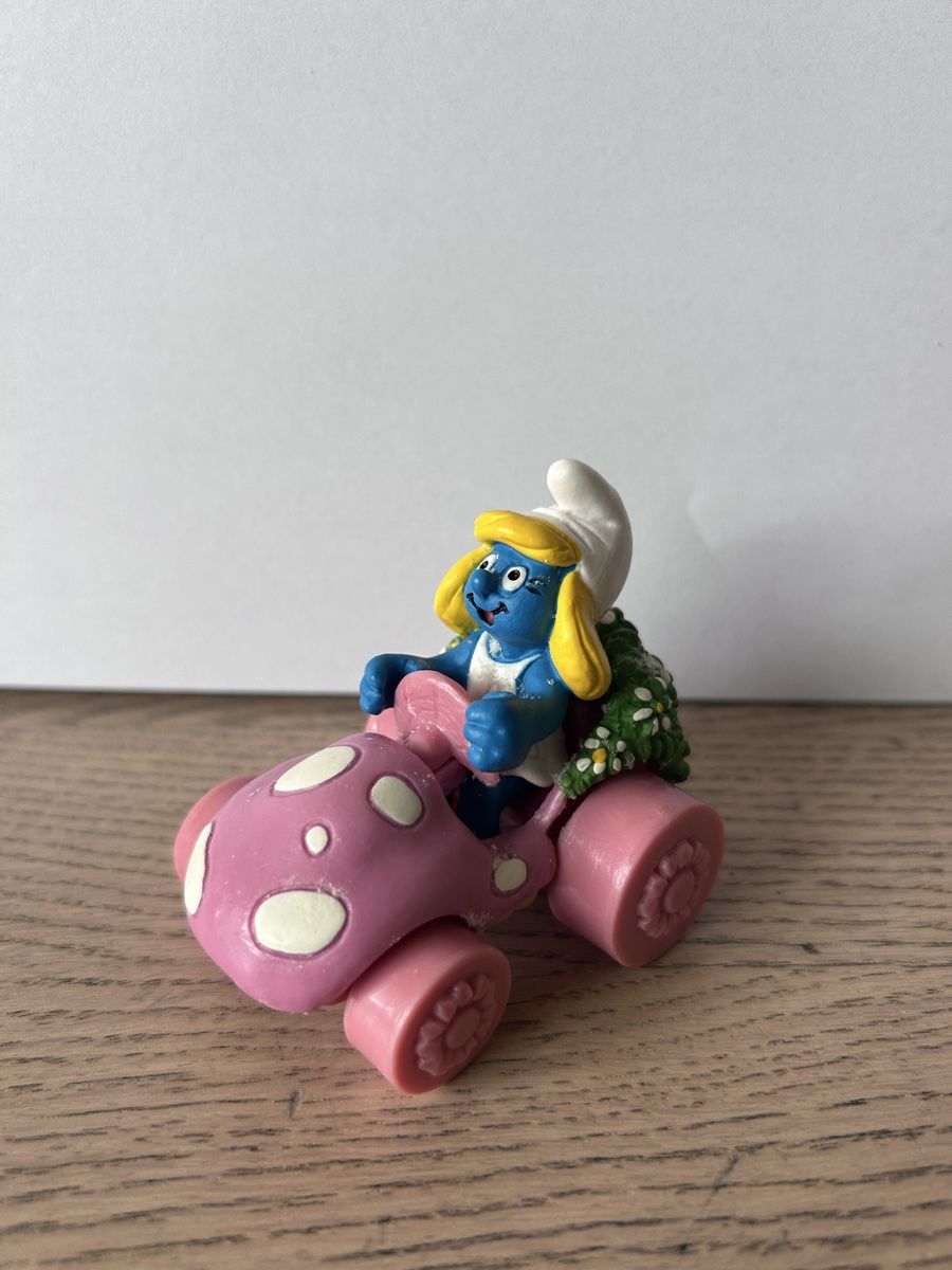 Schleich Statuette: Schlumpfine im Pilzauto – Usato da Dübendorf venduto da bka_yym5
