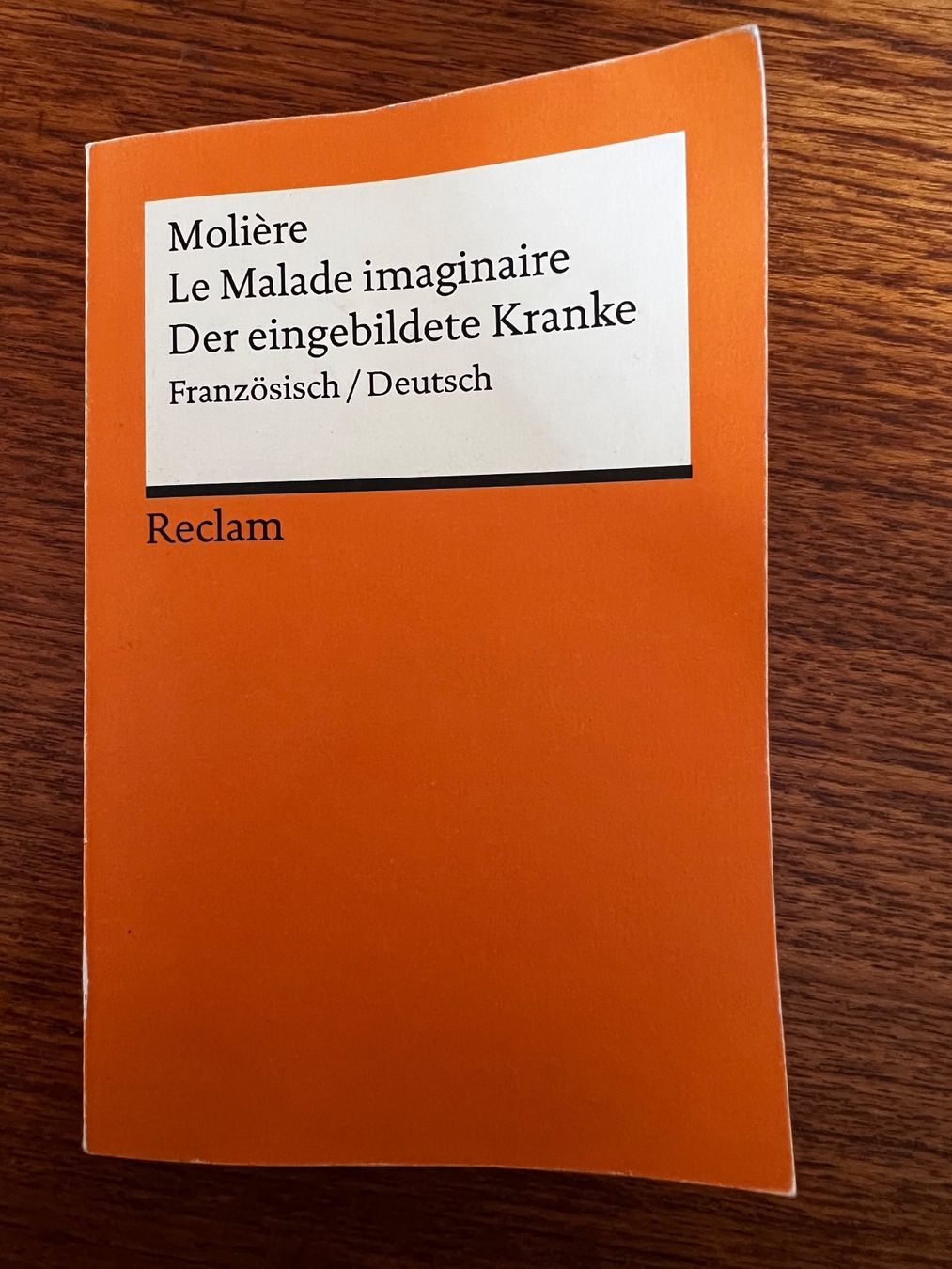 Bücher: Molière, le malade imaginaire/ Der eingebildete Kranke – Gebraucht aus Bern von Maettii