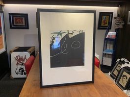 Joan Miro Lithografie "Frau vor einer Sternschnuppe III"