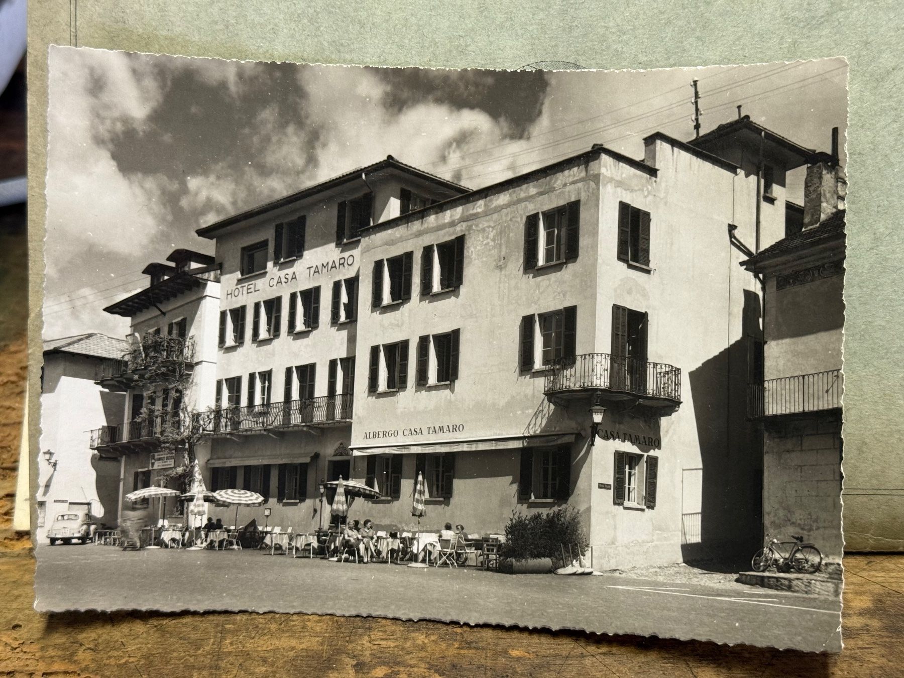 Cartoline postali: 1955 Ansichtskarte Albergo Casa Tamaro Ascona – Usato da Bern venduto da Jwpm66